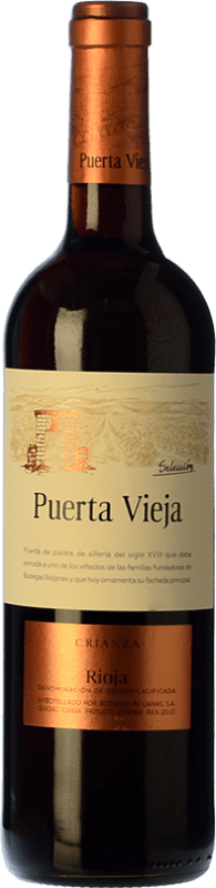 7,95 € Envio grátis | Vinho tinto Bodegas Riojanas Puerta Vieja Selección Crianza D.O.Ca. Rioja La Rioja Espanha Tempranillo Garrafa Jéroboam-Duplo Magnum 3 L