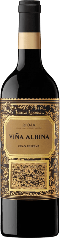 12,95 € Kostenloser Versand | Rotwein Bodegas Riojanas Viña Albina Große Reserve — Lange Reifung D.O.Ca. Rioja La Rioja Spanien Tempranillo, Graciano, Mazuelo Flasche 75 cl