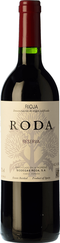 139,95 € Spedizione Gratuita | Vino rosso Bodegas Roda Riserva D.O.Ca. Rioja La Rioja Spagna Tempranillo, Grenache, Graciano Bottiglia Jéroboam-Doppio Magnum 3 L