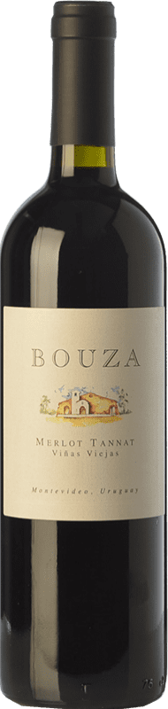 23,95 € Envío gratis | Vino tinto Bouza Tannat Viñas Viejas Joven Uruguay Merlot, Tannat Botella 75 cl