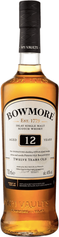 53,95 € Spedizione Gratuita | Whisky Single Malt Morrison's Bowmore Islay Regno Unito 12 Anni 70 cl