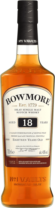 123,95 € Envío gratis | Whisky Single Malt Morrison's Bowmore Islay Reino Unido 18 Años Botella 70 cl