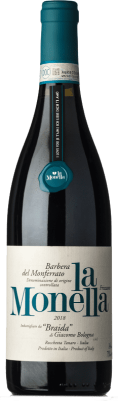 13,95 € 免费送货 | 红酒 Braida La Monella D.O.C. Barbera del Monferrato 皮埃蒙特 意大利 Barbera 瓶子 75 cl
