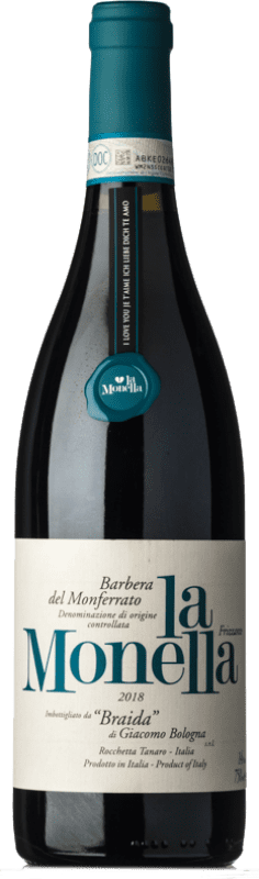 14,95 € Бесплатная доставка | Красное вино Braida di Giacomo Bologna La Monella D.O.C. Barbera del Monferrato Пьемонте Италия Barbera — Барбера Бутылка 75 cl