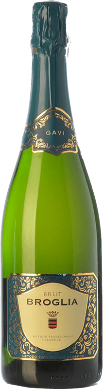 26,95 € 免费送货 | 白起泡酒 Broglia 香槟 D.O.C.G. Cortese di Gavi 皮埃蒙特 意大利 Cortese 瓶子 75 cl