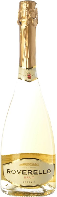 11,95 € Envio grátis | Espumante branco Broglia Roverello Brut D.O.C.G. Cortese di Gavi Piemonte Itália Cortese Garrafa 75 cl