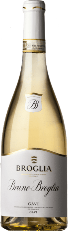 34,95 € 免费送货 | 白酒 Broglia Bruno D.O.C.G. Cortese di Gavi 皮埃蒙特 意大利 Cortese 瓶子 75 cl