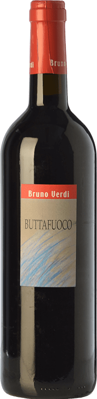 12,95 € 免费送货 | 红酒 Bruno Verdi Buttafuoco D.O.C. Oltrepò Pavese 伦巴第 意大利 Barbera, Croatina, Rara 瓶子 75 cl