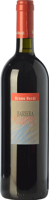 17,95 € Free Shipping | Red wine Bruno Verdi Campo del Marrone D.O.C. Oltrepò Pavese Lombardia Italy Barbera Bottle 75 cl