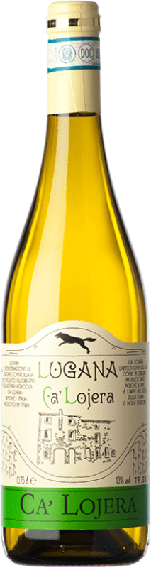 15,95 € Envío gratis | Vino blanco Ca' Lojera D.O.C. Lugana Lombardia Italia Trebbiano di Lugana Botella 75 cl