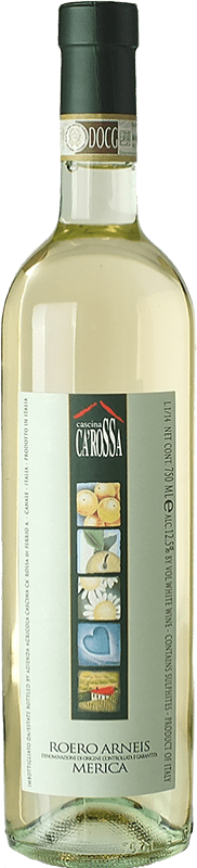 11,95 € Free Shipping | White wine Ca' Rossa Merica D.O.C.G. Roero Piemonte Italy Arneis Bottle 75 cl