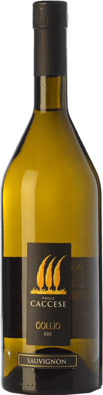 21,95 € Spedizione Gratuita | Vino bianco Caccese D.O.C. Collio Goriziano-Collio Friuli-Venezia Giulia Italia Sauvignon Bottiglia 75 cl