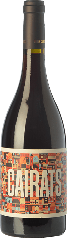 12,95 € Envío gratis | Vino Tinto Cairats Crianza D.O. Montsant Cataluña España Tempranillo, Garnacha, Cariñena 75 cl
