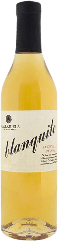 19,95 € Free Shipping | Fortified wine Callejuela Blanquito Manzanilla Pasada D.O. Manzanilla-Sanlúcar de Barrameda Andalusia Spain Palomino Fino Medium Bottle 50 cl