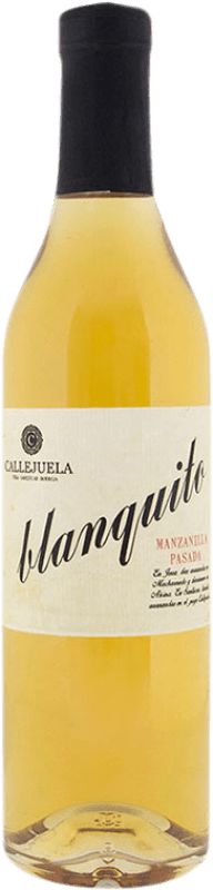 19,95 € Бесплатная доставка | Крепленое вино Callejuela Blanquito Manzanilla Pasada D.O. Manzanilla-Sanlúcar de Barrameda Андалусия Испания Palomino Fino бутылка Medium 50 cl