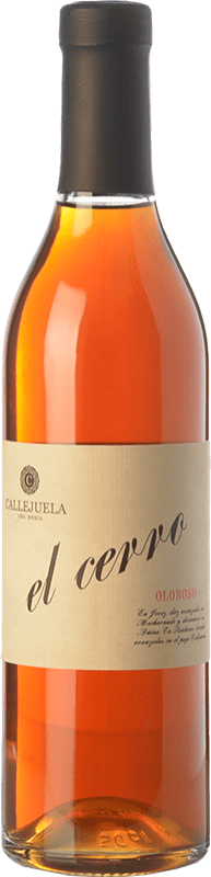 69,95 € Free Shipping | Fortified wine Callejuela Oloroso El Cerro D.O. Manzanilla-Sanlúcar de Barrameda Andalusia Spain Palomino Fino Medium Bottle 50 cl