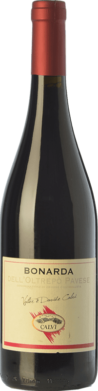 9,95 € Spedizione Gratuita | Vino rosso Calvi Bonarda Vivace D.O.C. Oltrepò Pavese lombardia Italia Croatina Bottiglia 75 cl
