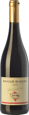 10,95 € Бесплатная доставка | Сладкое вино Calvi Sangue di Giuda D.O.C. Oltrepò Pavese Ломбардии Италия Barbera, Croatina, Rara бутылка 75 cl