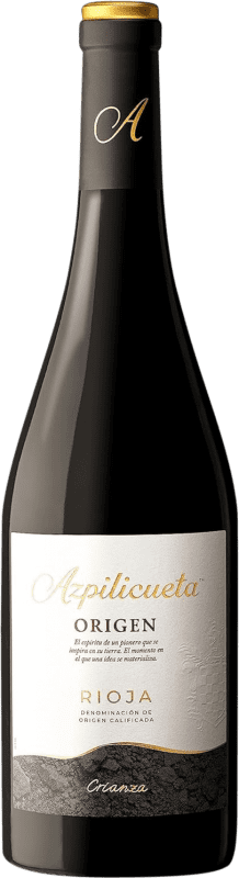 14,95 € Kostenloser Versand | Rotwein Campo Viejo Azpilicueta Origen Crianza — Kurze Fassreifung D.O.Ca. Rioja La Rioja Spanien Tempranillo Flasche 75 cl