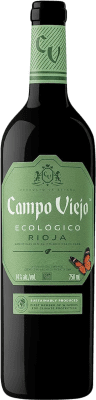 9,95 € 免费送货 | 红酒 Campo Viejo Ecológico 年轻的 D.O.Ca. Rioja 拉里奥哈 西班牙 Tempranillo 瓶子 75 cl