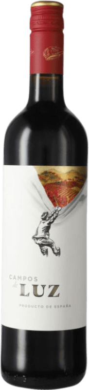 6,95 € 免费送货 | 红酒 Campos de Luz 年轻的 D.O. Cariñena 阿拉贡 西班牙 Grenache 瓶子 75 cl