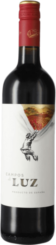 6,95 € Spedizione Gratuita | Vino Rosso Campos de Luz Giovane D.O. Cariñena Aragona Spagna Garnacha — Grenache 75 cl