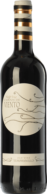 4,95 € 免费送货 | 红酒 Campos de Viento 年轻的 D.O. La Mancha 卡斯蒂利亚 - 拉曼恰 西班牙 Tempranillo 瓶子 75 cl