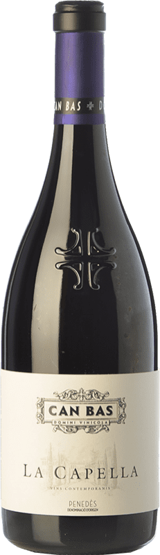 29,95 € Free Shipping | Red Wine Can Bas La Capella Crianza — Aged D.O. Penedès Catalonia Spain Syrah — Shiraz, Cabernet Sauvignon Bottle 75 cl