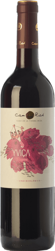 10,95 € Free Shipping | Red Wine Can Rich Yviça Young I.G.P. Vi de la Terra de Ibiza Balearic Islands Spain Tempranillo, Merlot, Monastrell Eco — Organic Bottle 75 cl