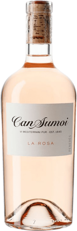 16,95 € Free Shipping | Rosé wine Can Sumoi La Rosa Young D.O. Penedès Catalonia Spain Sumoll, Xarel·lo, Parellada Bottle 75 cl