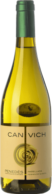 11,95 € Spedizione Gratuita | Vino bianco Can Vich Fermentat en Bóta Crianza D.O. Penedès Catalogna Spagna Parellada Bottiglia 75 cl