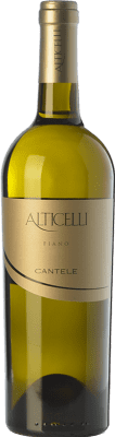 10,95 € Бесплатная доставка | Белое вино Cantele Alticelli I.G.T. Salento Кампанья Италия Fiano бутылка 75 cl