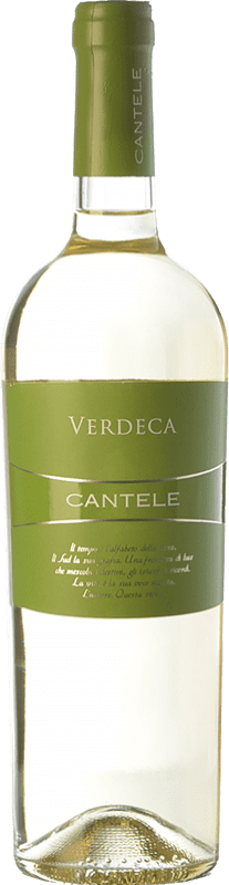 7,95 € Spedizione Gratuita | Vino bianco Cantele I.G.T. Puglia Puglia Italia Verdeca Bottiglia 75 cl