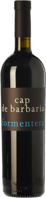 29,95 € Free Shipping | Red wine Cap de Barbaria Aged I.G.P. Vi de la Terra de Formentera Balearic Islands Spain Merlot, Cabernet Sauvignon, Monastrell, Fogoneu Bottle 75 cl
