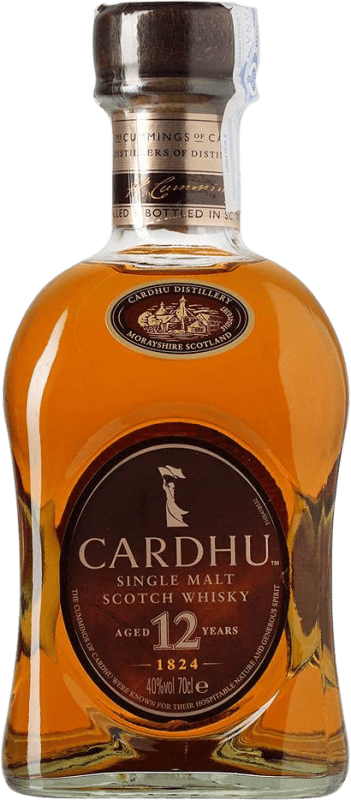 45,95 € Kostenloser Versand | Whiskey Single Malt Cardhu Speyseite Großbritannien 12 Jahre Flasche 70 cl