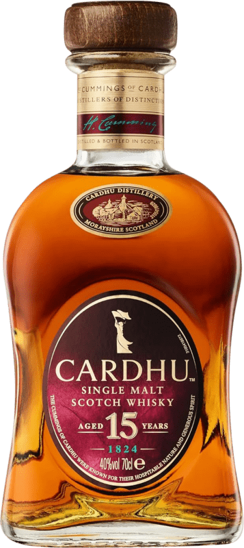 78,95 € 送料無料 | シングルモルトウイスキー Cardhu スペイサイド イギリス 15 年 70 cl