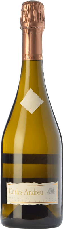 24,95 € Free Shipping | White sparkling Carles Andreu Barrica Brut Nature Reserve D.O. Cava Catalonia Spain Macabeo, Chardonnay, Parellada Bottle 75 cl
