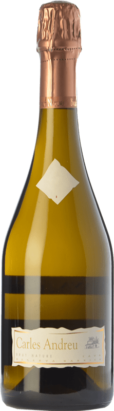 25,95 € Spedizione Gratuita | Spumante Bianco Carles Andreu Brut Nature Botte, Riserva D.O. Cava Catalogna Spagna Macabeo, Chardonnay, Parellada Bottiglia 75 cl
