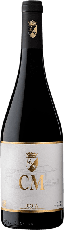 24,95 € Kostenloser Versand | Rotwein Carlos Moro CM Crianza — Kurze Fassreifung D.O.Ca. Rioja La Rioja Spanien Tempranillo Flasche 75 cl