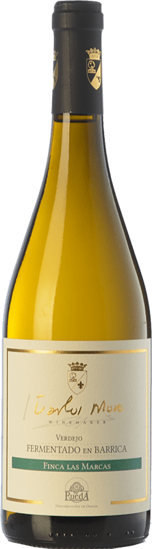 23,95 € Бесплатная доставка | Белое вино Carlos Moro Finca Las Marcas старения D.O. Rueda Кастилия-Леон Испания Verdejo бутылка 75 cl