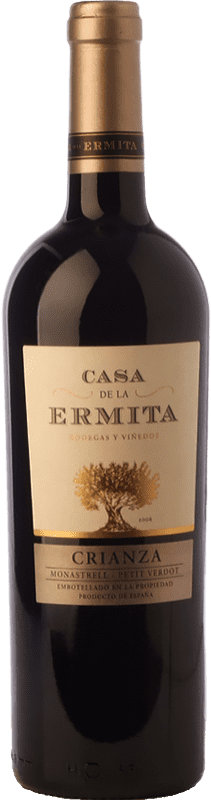 9,95 € Free Shipping | Red wine Casa de la Ermita Aged D.O. Jumilla Castilla la Mancha Spain Tempranillo, Cabernet Sauvignon, Monastrell, Petit Verdot Bottle 75 cl