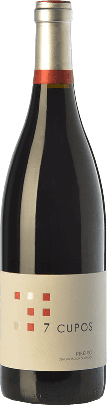9,95 € Spedizione Gratuita | Vino Rosso Casal de Armán 7 Cupos Giovane D.O. Ribeiro Galizia Spagna Sousón — Sousão, Brancellao, Caíño Bottiglia 75 cl