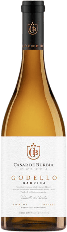 27,95 € Envío gratis | Vino blanco Casar de Burbia Fermentado en Barrica Crianza D.O. Bierzo Castilla y León España Godello Botella 75 cl