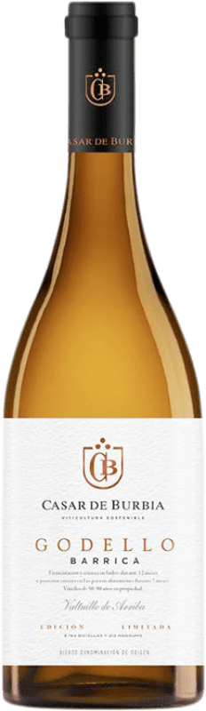 27,95 € Envío gratis | Vino Blanco Casar de Burbia Fermentado en Barrica D.O. Bierzo Castilla y León España Godello 75 cl