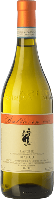 13,95 € Free Shipping | White wine Cascina Ballarin Bianco D.O.C. Langhe Piemonte Italy Pinot Black, Chardonnay, Favorita Bottle 75 cl
