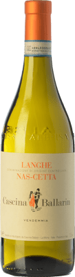 12,95 € Free Shipping | White wine Cascina Ballarin D.O.C. Langhe Piemonte Italy Nascetta Bottle 75 cl
