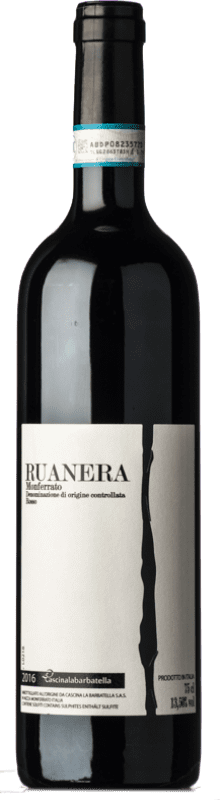 11,95 € Spedizione Gratuita | Vino rosso La Barbatella Ruanera D.O.C. Monferrato Piemonte Italia Cabernet Sauvignon, Barbera Bottiglia 75 cl