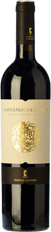 18,95 € Free Shipping | Red Wine Castaño Colección Cepas Viejas Crianza — Aged D.O. Yecla Region of Murcia Spain Cabernet Sauvignon, Monastrell Bottle 75 cl