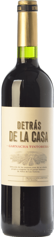 18,95 € Бесплатная доставка | Красное вино Uvas Felices Detrás de la Casa старения D.O. Yecla Регион Мурсия Испания Grenache Tintorera бутылка 75 cl