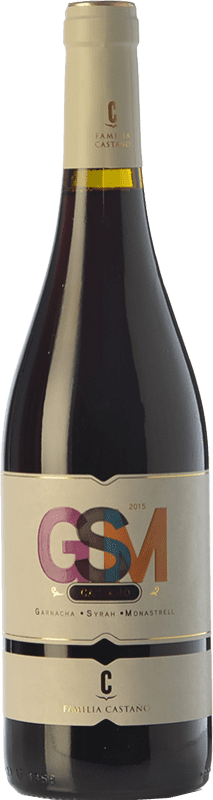 10,95 € 免费送货 | 红葡萄酒 Castaño GSM 年轻的 D.O. Yecla 穆尔西亚地区 西班牙 Syrah — 西拉, Garnacha — 歌海娜, Monastrell — 莫纳斯特雷尔 75 cl